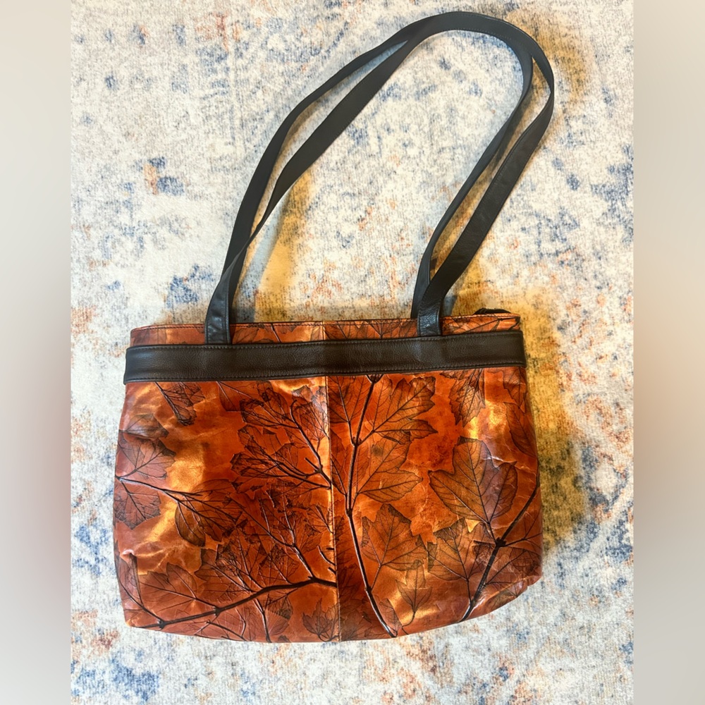 Vintage Large tote leather purse